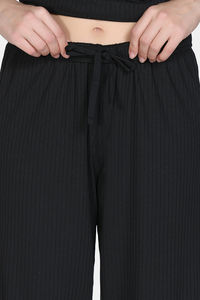 Zivame 2 Mile Fashion Knit Poly Loungewear Set - Black Beauty — thumbnail 8